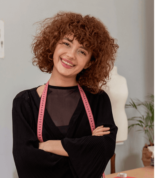 Picture of a smiling tailor